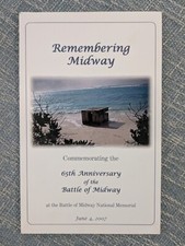 Remembering Midway 65th Anniversary Of The Battle Of Midway Program Guide 2007 picture