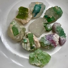 134 CT Terminated Natural lot of Tourmaline Crystals  Bunch Specimen @ Afghan picture