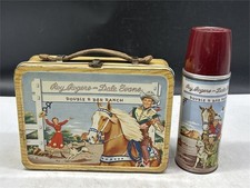 1950s Roy Rogers & Dale Evans Pre-Production Lunch Box w/ Leather Handle RARE picture