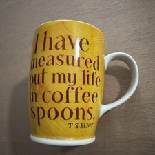 T S Eliot Quote Coffee Mug Rare Barnes & Noble Poem Love SongJ. Alfred Prufrock picture