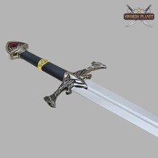 Handmade Blackfyre Game of Thrones Aegon Sword - GOT with Wall Plaque picture