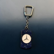 Mercedes-Benz Australian Crystal Sterling Silver Keychain picture