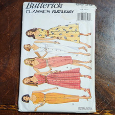 Butterick Classics Fast & Easy 6839 Misses Dress Sewing Pattern Size 6-12 Uncut picture