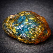 Impressive Natural Dominican Clear Light Blue Amber Rough Specimen 67mm 48.9g picture