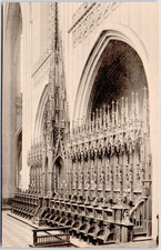 Belgium Antwerp 1905 Cathedrale Antwerpen Choir Stalls Gothic Postcard picture