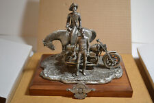 Harley-Davidson University 1995 Limited Edition Pewter Sculpture Brand New picture