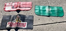 Lot Of 3- Quaker State, Mid West & Mighty Parts Mechanic Fender Cover Distressed picture