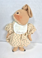 Vintage Gladys Boalt Cotton Tail Rabbit Ornament Signed Beatrix Potter Cloth picture