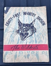 Vintage EIGHTY-FIRST INFANTRY DIVISION - THE WILDCATS military history book WW2 picture