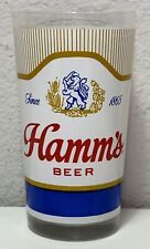 Vintage Hamm’s Beer Advertising Tumbler Beer Drinking Bar Glass picture