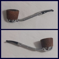 COOL Vintage DR. GRABOW Viking Aluminum Radiator Pipe w/Textured Briar Bowl 👀 picture
