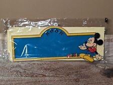 Vintage 1993 Walt Disney Company Micky Mouse Children Bedroom Plastic Sign picture