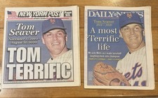 Tom Seaver Memorial Newspaper Lot NY Post & Daily News Sept 3 2020 Mets HOF picture