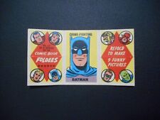 1966 COMIC BOOK FOLDEES CARD #17 TOPPS  BATMAN , PRESIDENT ABE LINCOLN ,DRACULA picture