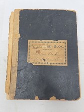 1902-1904 Handwritten Story Book Fairfield IL Amateur Club Manuscript Notebook picture