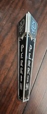 Perrin Brewing Company Beer Tap Handle 10.5 inch Silver & Black Fast Shipping 🍺 picture
