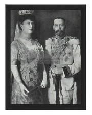 KING GEORGE V AND QUEEN MARY OF ENGLAND 1913 ROYAL PORTRAIT 8X10 FRAMED PHOTO picture