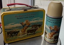 1950s Roy Rogers & Dale Evans Double R Bar Ranch Lunchbox and Thermos picture