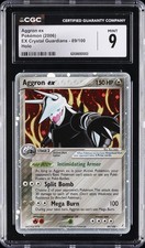 2006 EX CRYSTAL GUARDIANS #89 AGGRON EX CGC 9 picture