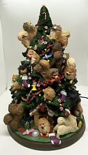 Danbury Mint Pomeranian Dog Christmas Tree Lighted Figurine Retired Works Tested picture