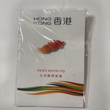 Hong Kong Asia’s World City Flame Logo Souvenir Enamel Lapel Pin Asia picture