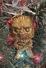 2026 Hallmark Gold Chewbacca Chewy w Crossbow Star Wars Christmas Ornament, New picture