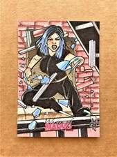 2013 Rittenhouse Women of Marvel SketchaFEX Sketch Card by Adam Cleveland 1/1 picture