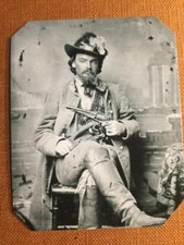 George Maddox  Confederate Cavalryman Historical RP tintype C374RP picture