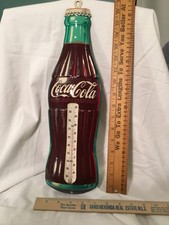 Vintage 1950s Coca-Cola Bottle Thermometer by Robertson USA Approx. 17