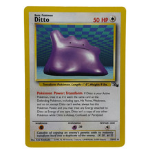 Pokemon TCG: Ditto 18/62 Fossil Unlimited Holo Rare LP picture