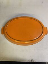 Vintage Le Creuset #36 Oval Roasting Pan Enameled Cast Iron picture