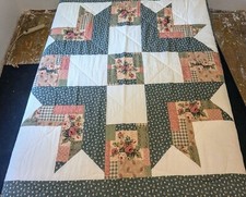 VTG Patchwork Quilt Bedspread 87