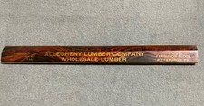 Vintage Wood Wooden Ruler Allegheny Lumber Company Advertising Pittsburgh PA picture