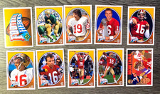 FOOTBALL: JOE MONTANA 1991 UPPER DECK FOOTBALL HEROES COMPLETE SET OF 10 CARDS picture