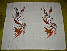 Alfred Shaheen Birds of Paradise Linen Fabric 44