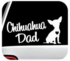 Chihuahua Dad Dog Decal Sticker Car Window C1161 picture
