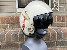 Vtg HGU-26 Dual Visor Gentex Flight Fighter Pilot Helmet Partial decals picture