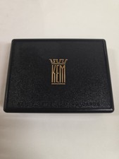 Vintage Set KEM Playing Cards Arabesque Geometric Pattern Original Case picture