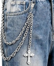Pants Chain&Wallet Chain for Men Women,Gothic Hip Hop Rapper Style Accessory for picture