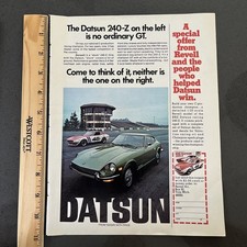 Vintage 1972 Datsun 240-Z original color ad picture