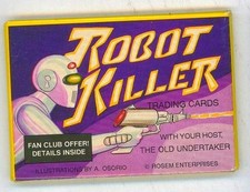 1990 ROBOT KILLER Old Undertaker NICE UNOPENED WAX CARD PACK Rosem Enterprises picture