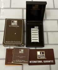 VINTAGE WIN INTERNATIONAL LIGHTER #7100 *ORIGINAL CASE & BOX *SEE DESCRIPTION picture