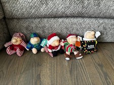 Lot of 5 VTG Ziggy Plush w Tags Valentines Christmas Halloween picture