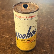 1970's Vintage Yoo-Hoo Chocolate Energy Drink Steel Pull Top Soda Can - HTF picture