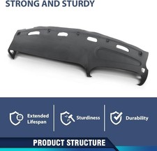 98-02 Dodge Ram Gray TPE Dash Cover Dashboard Bezel Dodge Ram picture
