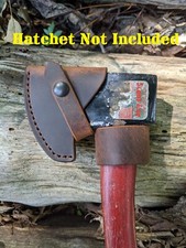 1962-72 Plumb Boy Scout Leather Sheath Mask & Carrier Set (Hatchet NOT Included) picture