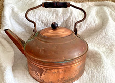 Rustic Antique Copper Water/Tea Kettle 6 qts picture