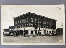 1950 HOTEL GATEWAY Washington SEDRO WOOLLEY Real PHOTO Postcard RPPC Vintage picture