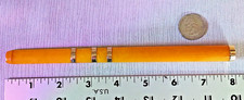 EXTREMLY RARE CA 1800s, Baltic Amber, 3 section, 18k gold, lady cigar holder. picture