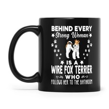 Wire fox Terrier dog,Wire haired fox terrier,Fox terrier,Wire fox,Cup,Coffee Mug picture